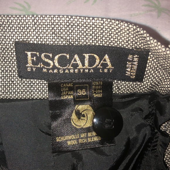 Escada grey pleated sections midi skirt - Picture 4 of 6